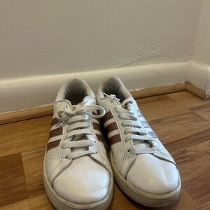 adidas White and Brown Men's Sneakers